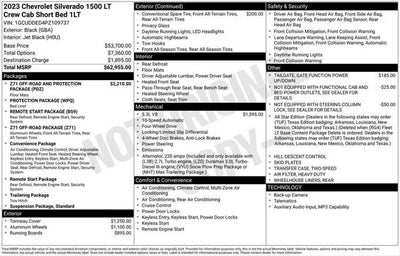 2023 Chevrolet Silverado 1500 4WD Crew Cab Standard Bed LT