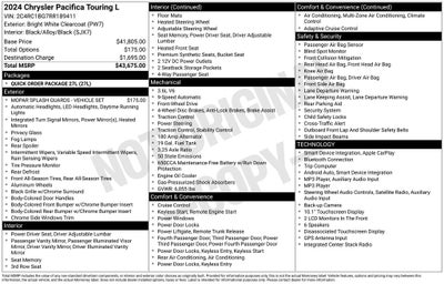 2024 Chrysler Pacifica Touring L