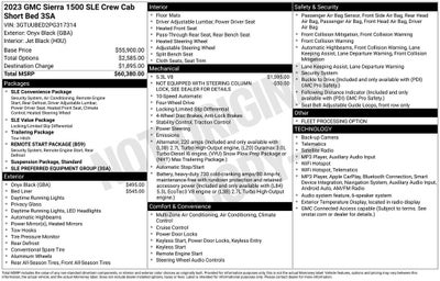 2023 GMC Sierra 1500 4WD Crew Cab Short Box SLE