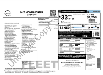 2022 Nissan Sentra SV