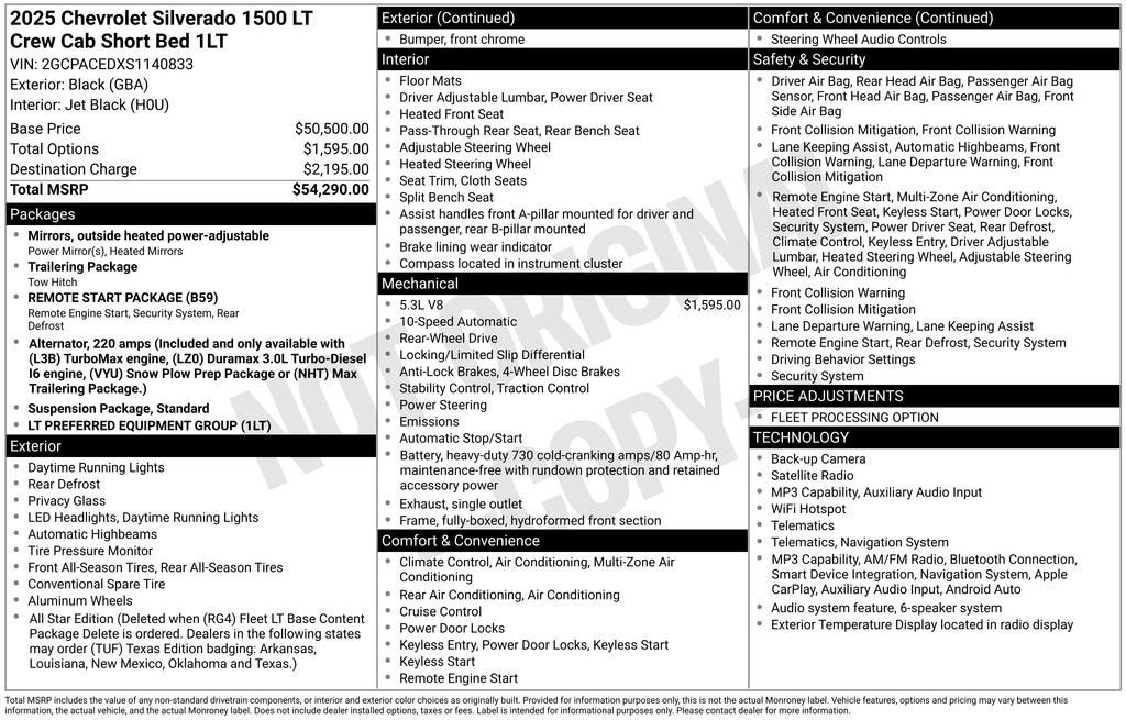 2025 Chevrolet Silverado 1500 LT