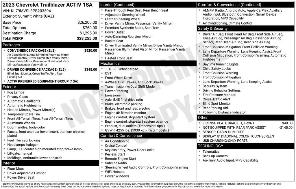 2023 Chevrolet Trailblazer ACTIV