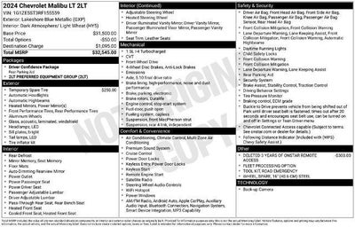 2024 Chevrolet Malibu 2LT