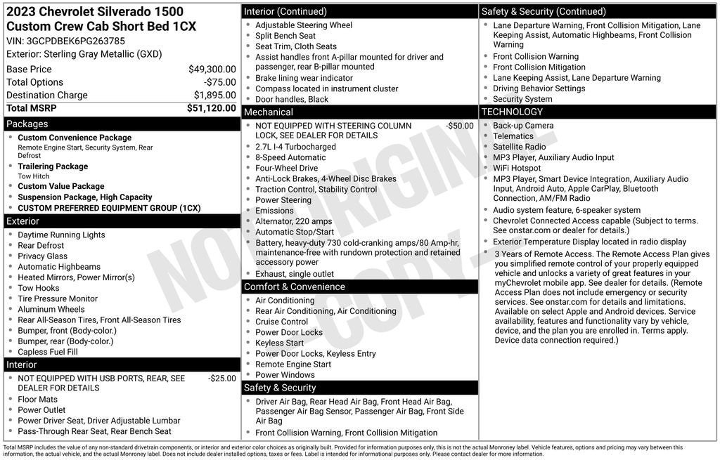 2023 Chevrolet Silverado 1500 Base