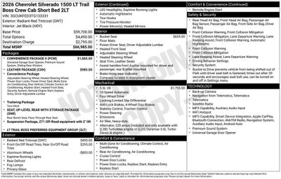 2026 Chevrolet Silverado 1500 LT Trail Boss
